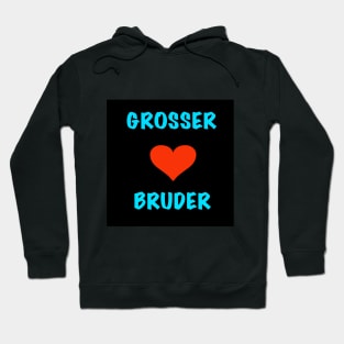 Großer Bruder mit Herz Hoodie